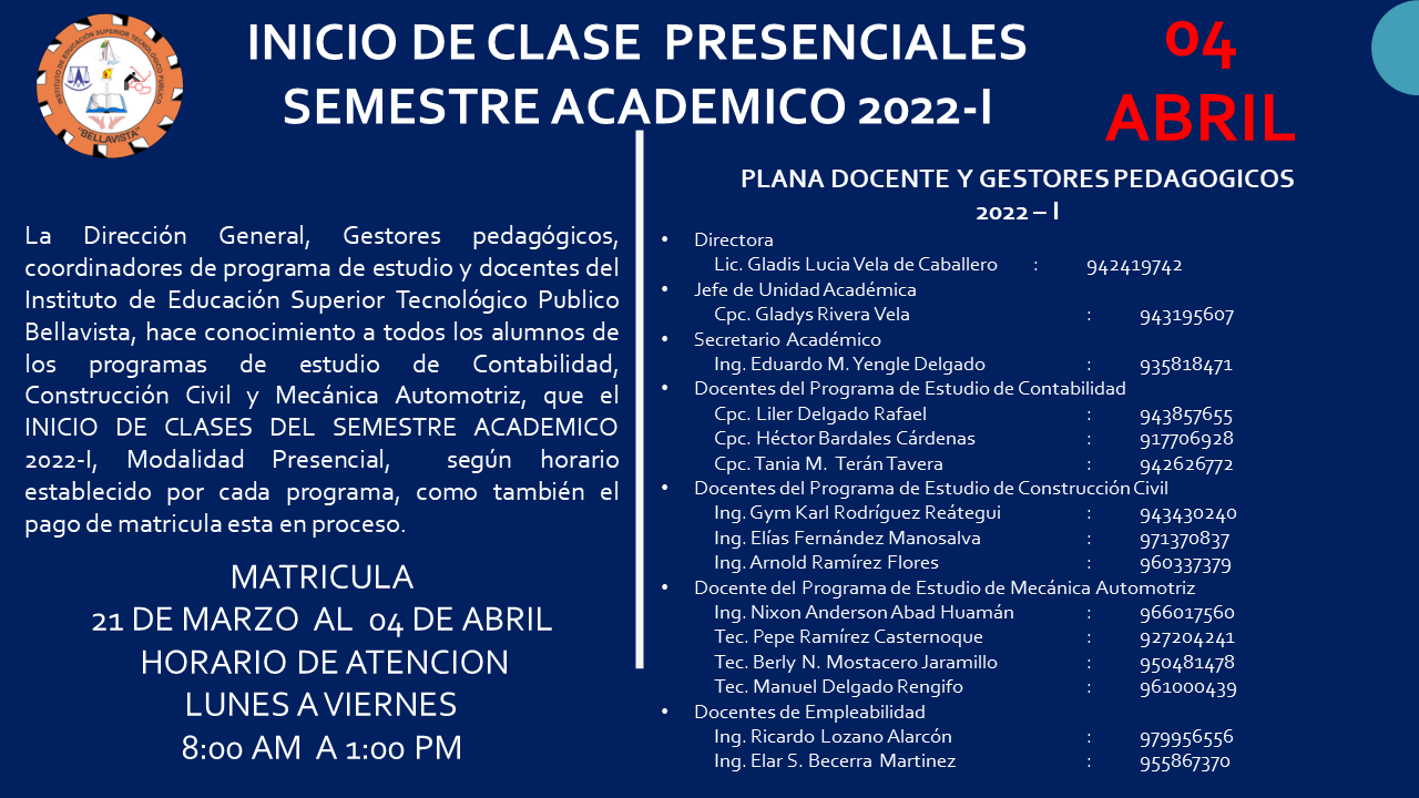 clases presenciales